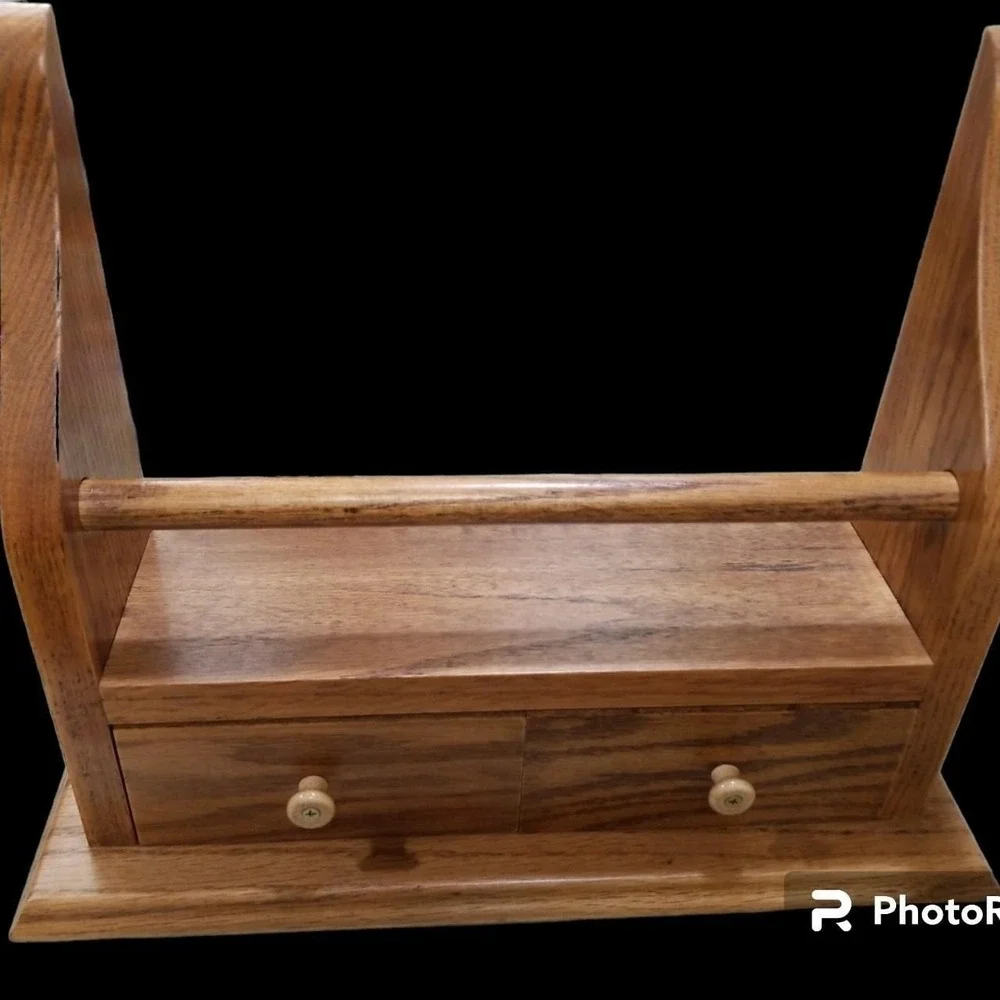 Yield house solid oak wood shelf vintage